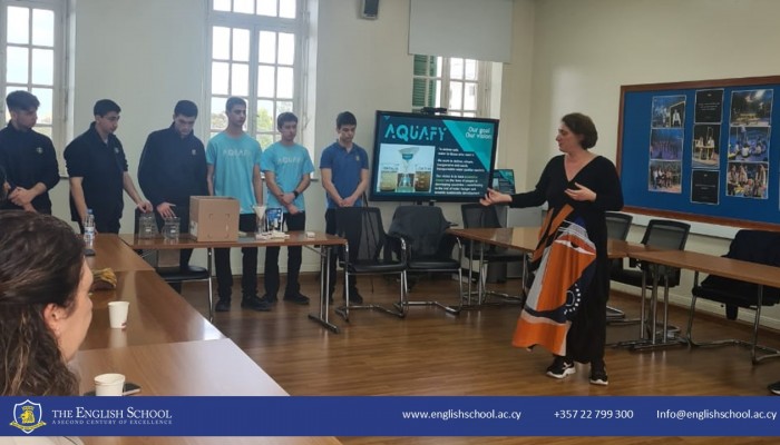 Aquafy Students Host A.G. Leventis Foundation President